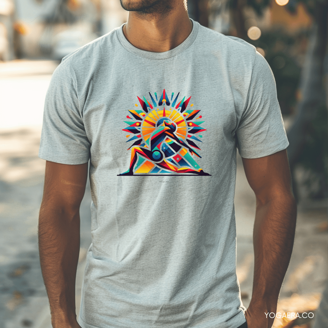 Abstract Salute the Sun Tee T-Shirt Yoga Era