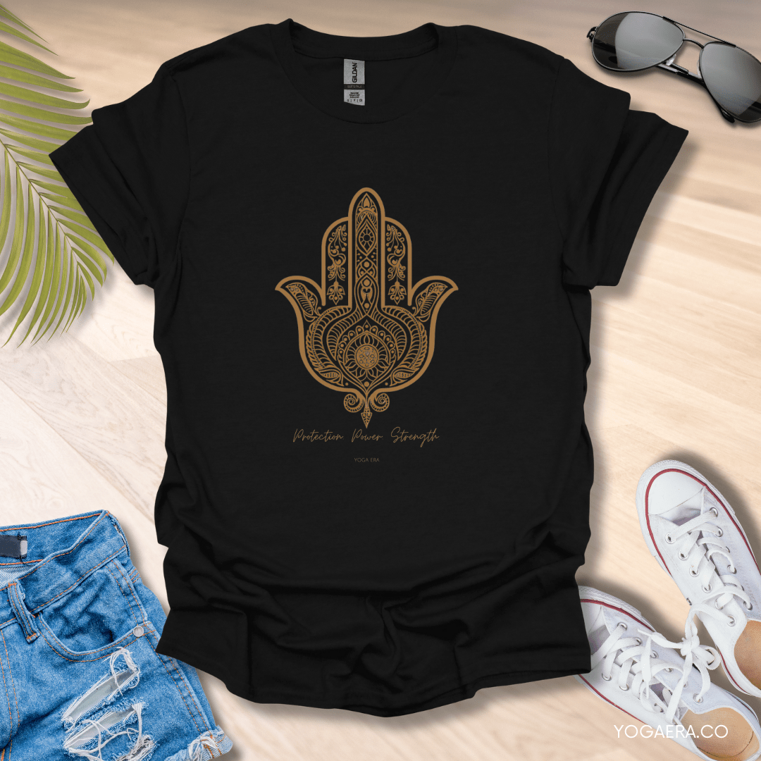 Ahimsa Symbol Tee Black / S T-Shirt Yoga Era