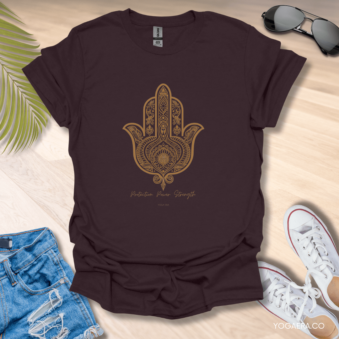 Ahimsa Symbol Tee Dark Chocolate / S T-Shirt Yoga Era