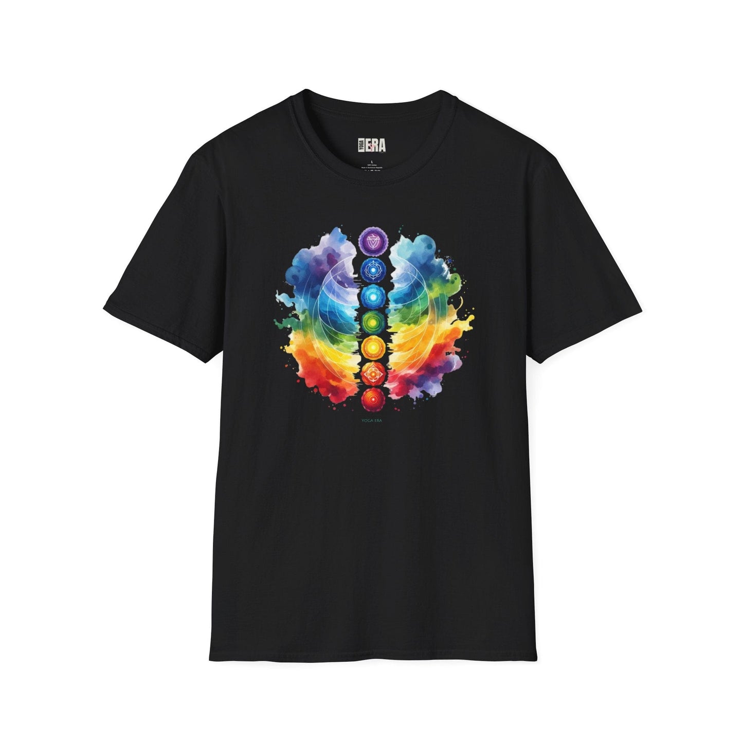 Artistic Watercolor Chakra Tee T-Shirt Yoga Era