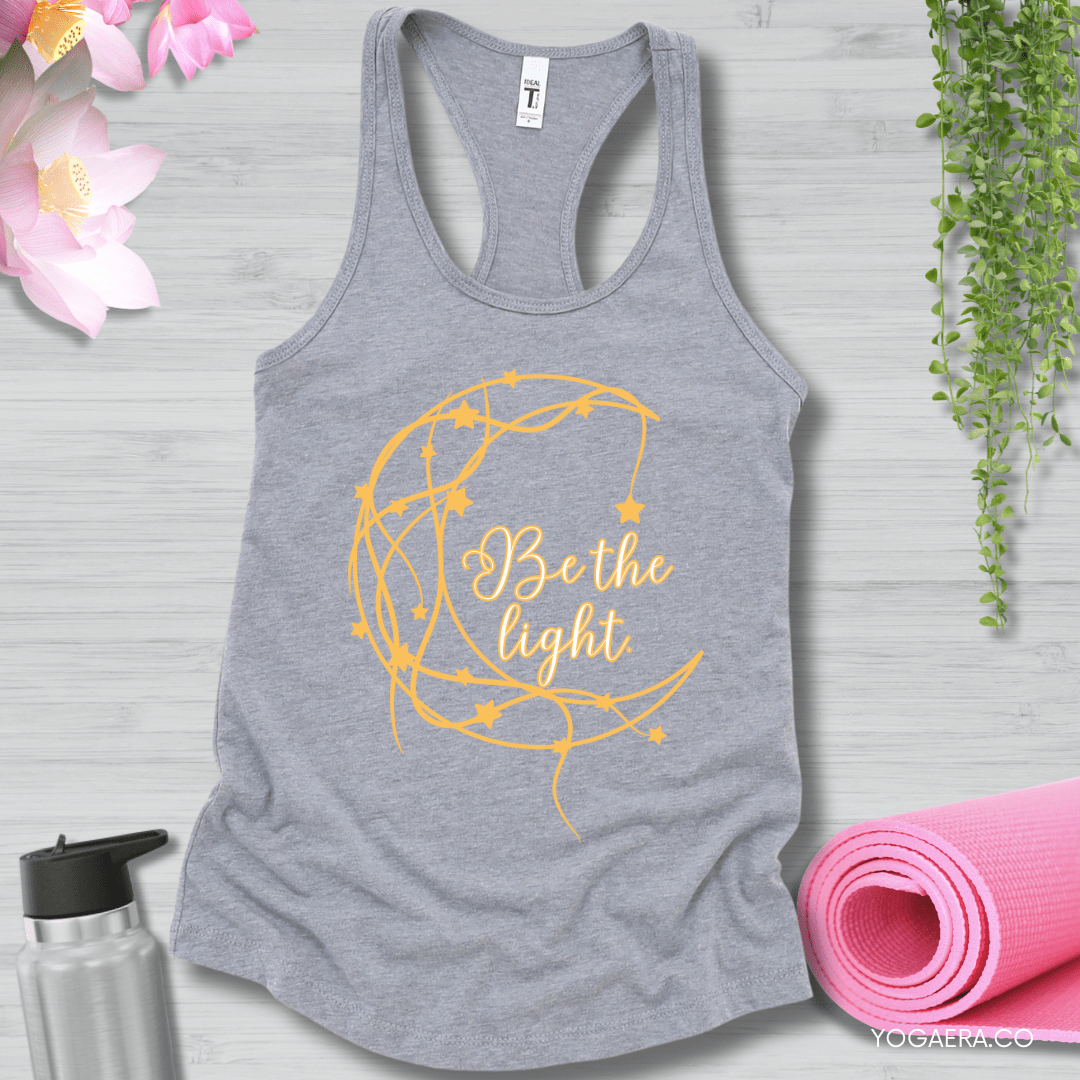 Be The Light Starry Moon Tank XS / Grey Tank Top Yoga Era