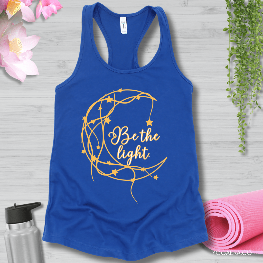 Be The Light Starry Moon Tank XS / Royal Tank Top Yoga Era