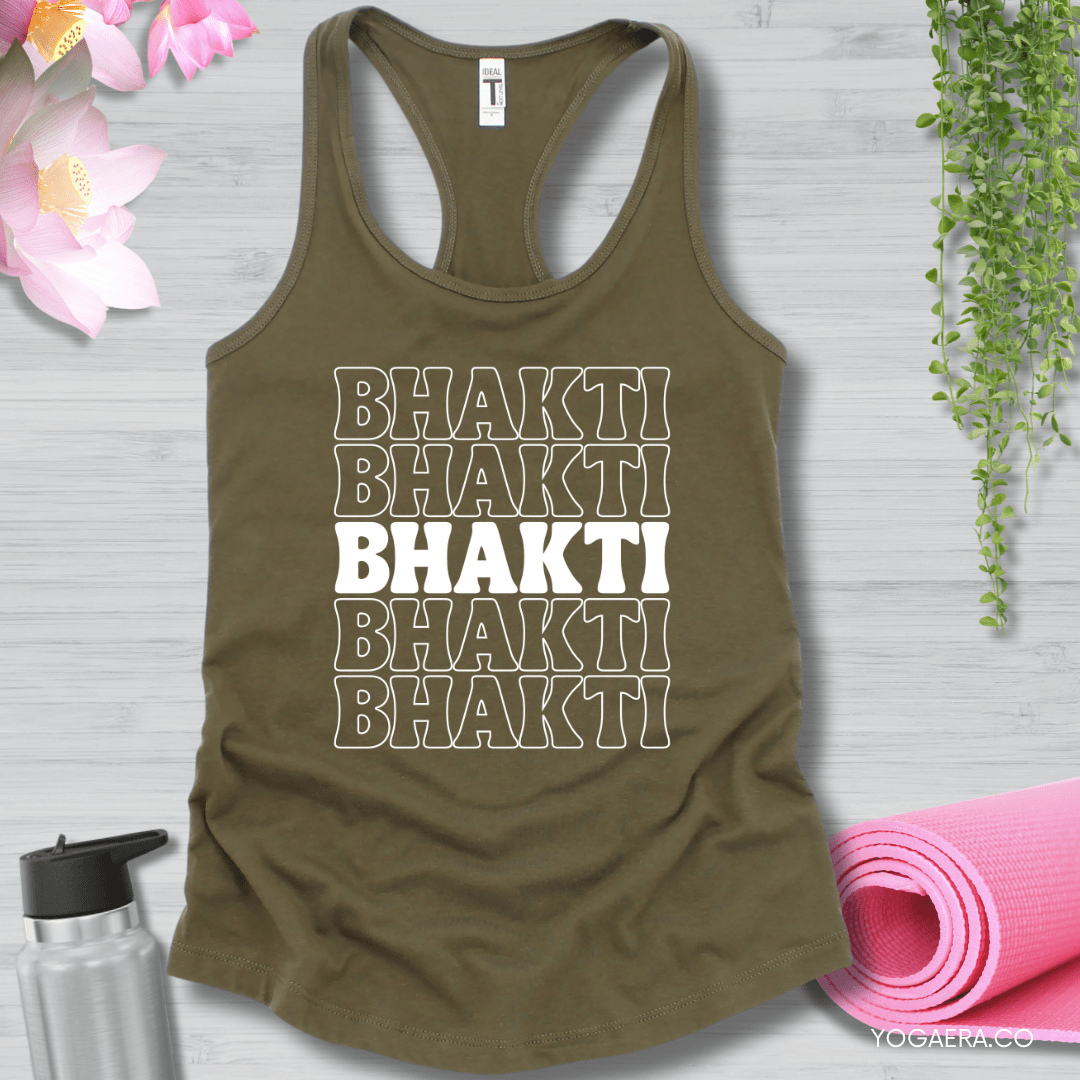 Bhakti Tank XS / Military Green Tank Top Yoga Era