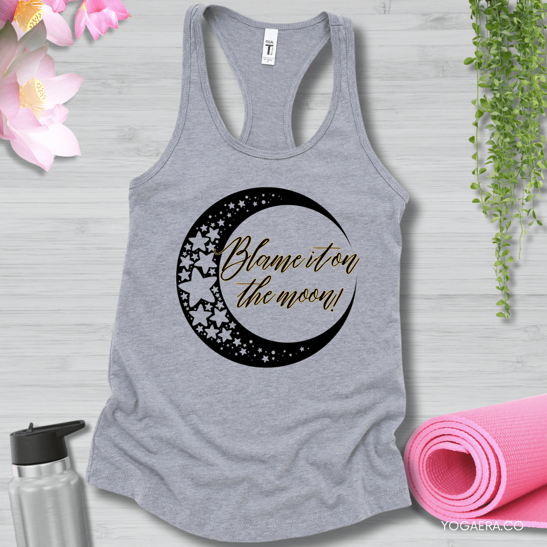 Blame It On The Moon Tank XS / Heather Grey Tank Top Yoga Era