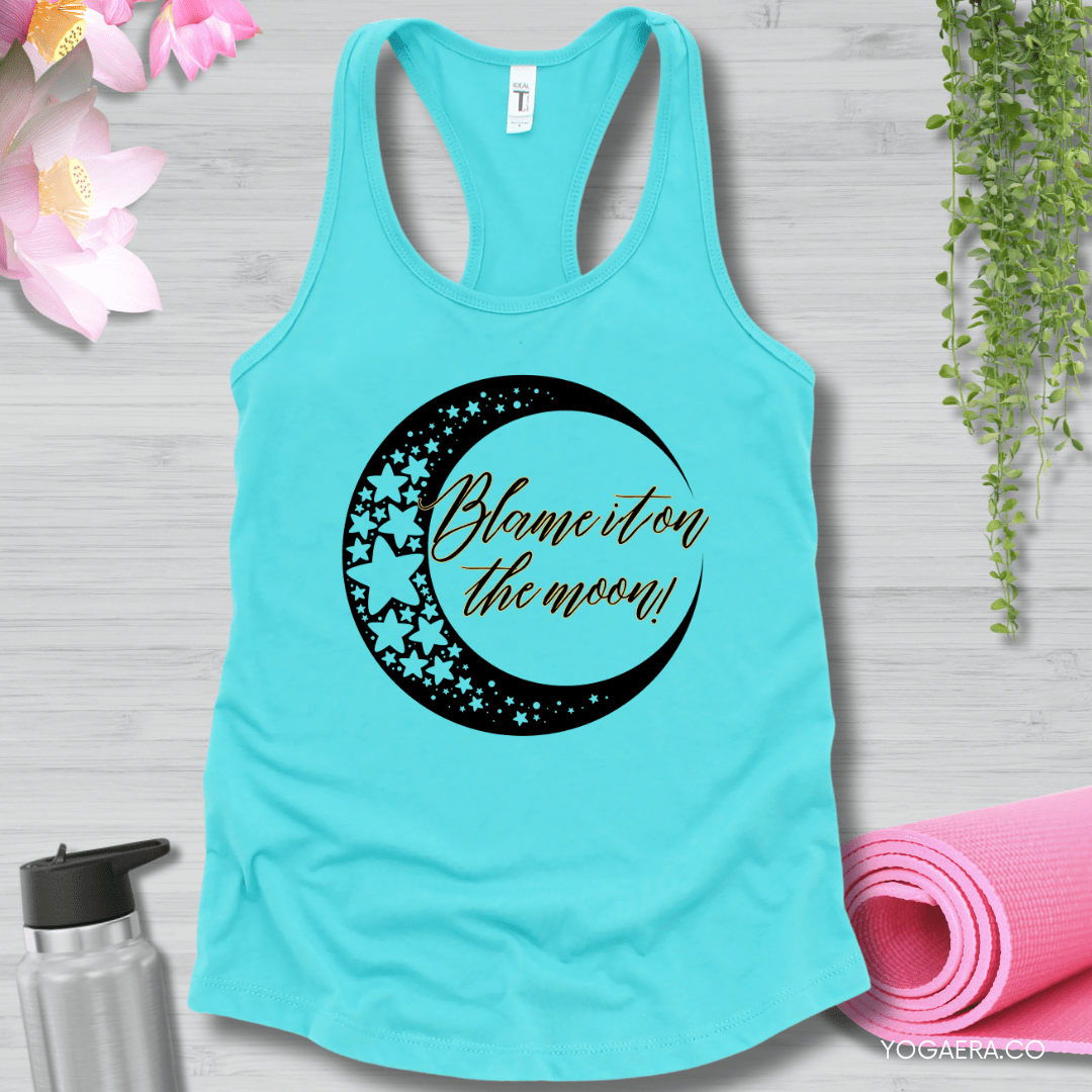 Blame It On The Moon Tank XS / Tahiti Blue Tank Top Yoga Era