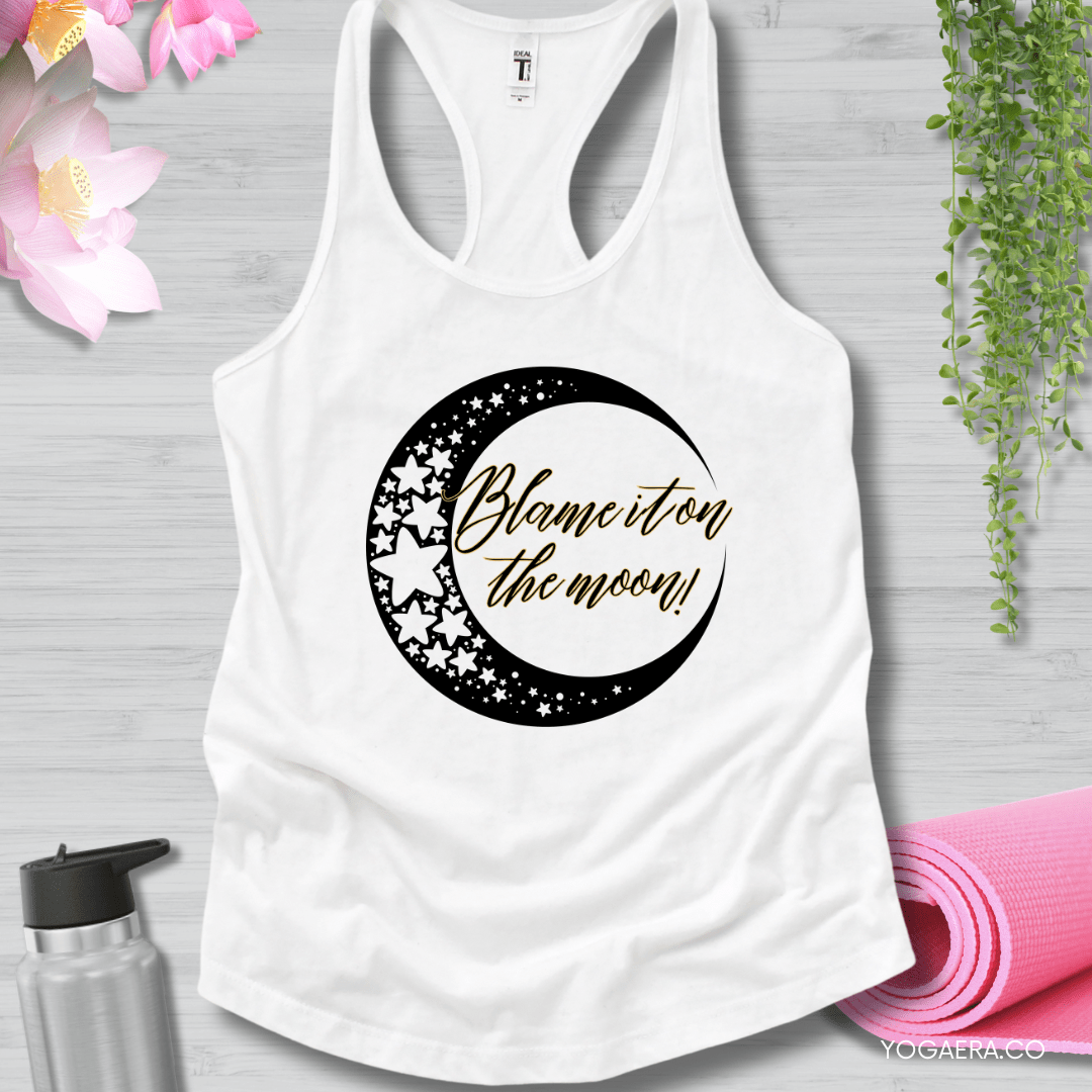 Blame It On The Moon Tank XS / White Tank Top Yoga Era