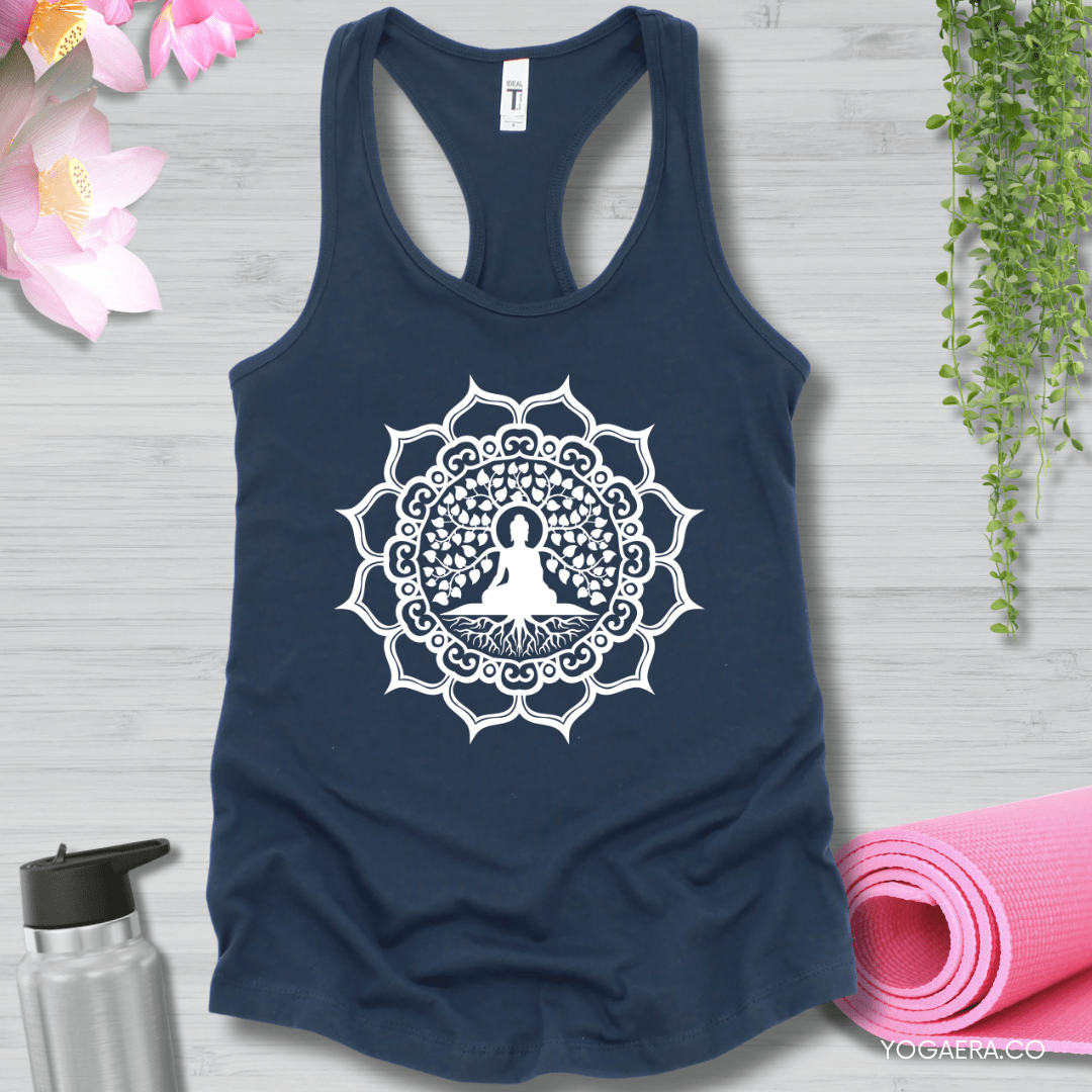 Bodhi Tree Buddha Tank XS / Indigo Tank Top Yoga Era
