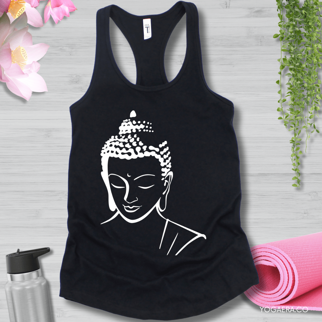 Buddha Tank XS / Black Tank Top Yoga Era