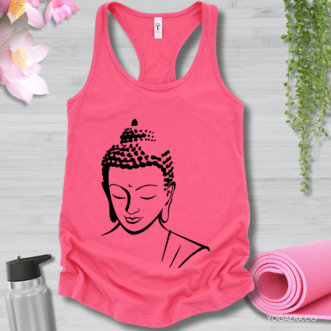 Buddha Tank XS / Hot Pink Tank Top Yoga Era