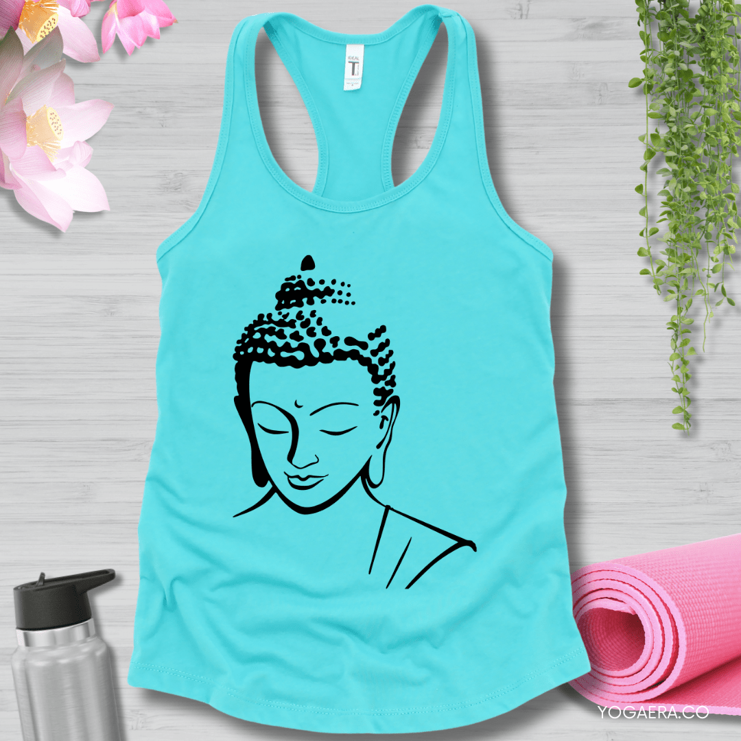 Buddha Tank XS / Tahiti Blue Tank Top Yoga Era