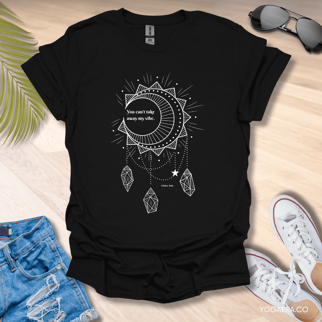 Can't Take My Vibe Dreamcatcher Tee Black / S T-Shirt Yoga Era