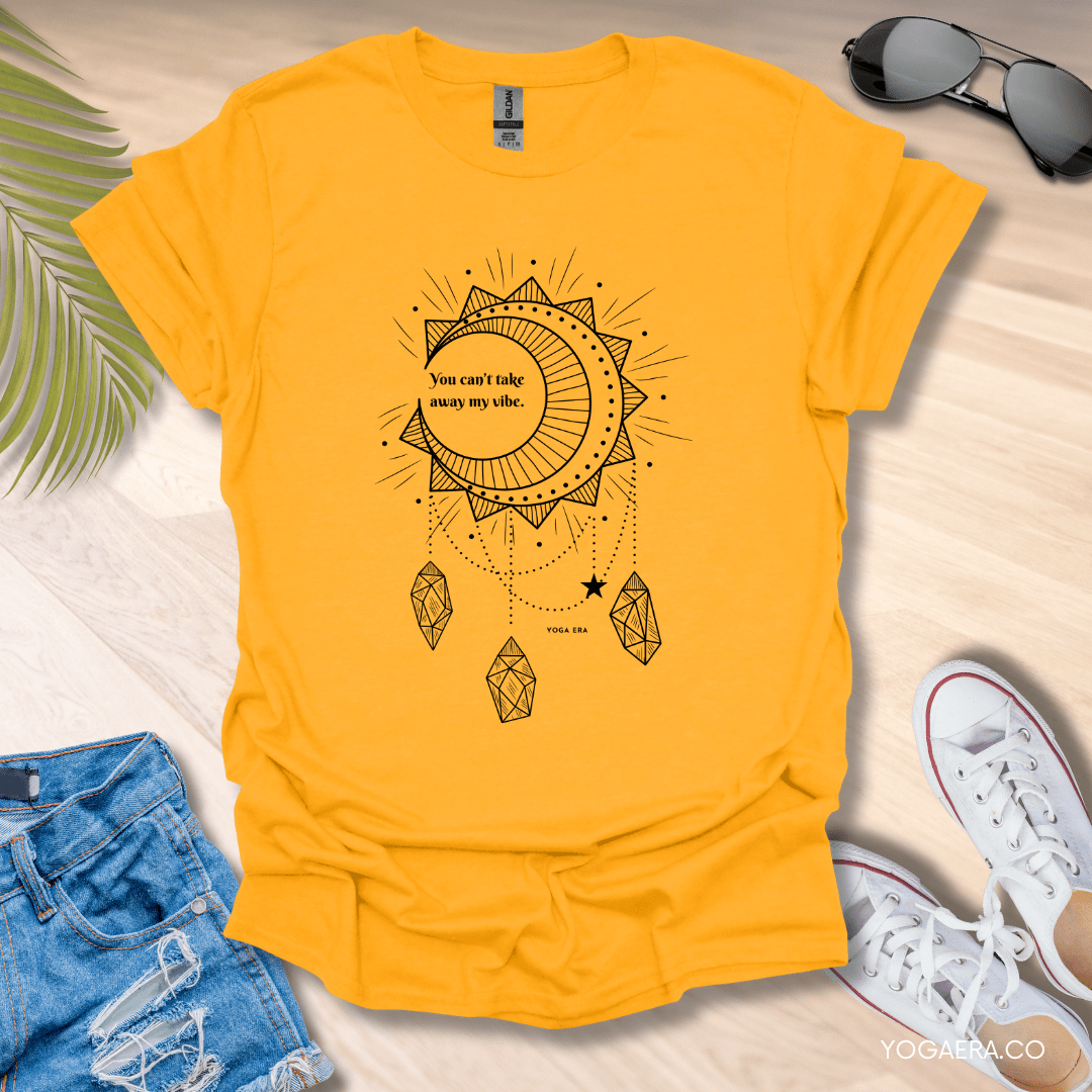 Can't Take My Vibe Dreamcatcher Tee Gold / S T-Shirt Yoga Era
