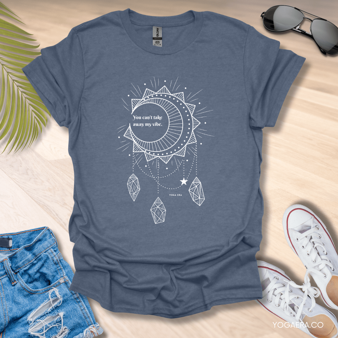 Can't Take My Vibe Dreamcatcher Tee Heather Indigo / S T-Shirt Yoga Era