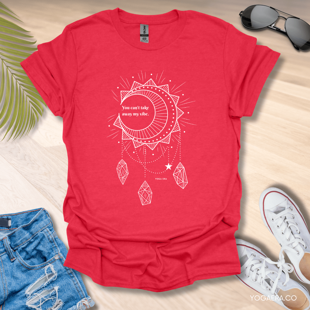 Can't Take My Vibe Dreamcatcher Tee Heather Red / S T-Shirt Yoga Era