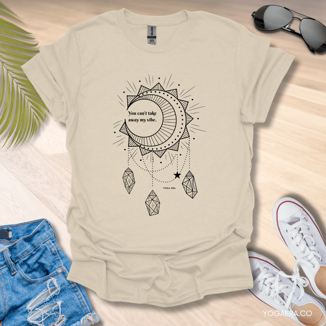 Can't Take My Vibe Dreamcatcher Tee Natural / S T-Shirt Yoga Era