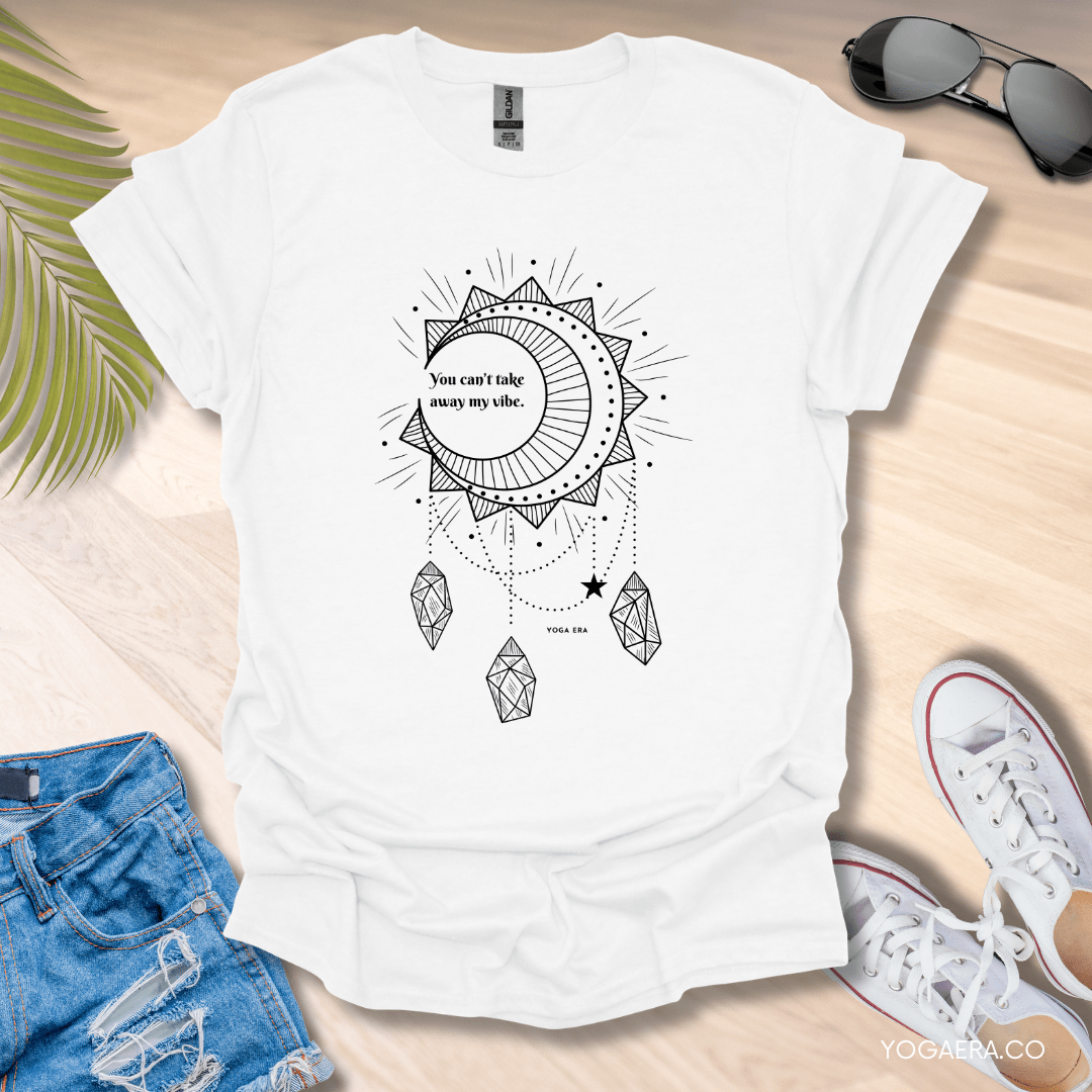 Can't Take My Vibe Dreamcatcher Tee White / S T-Shirt Yoga Era