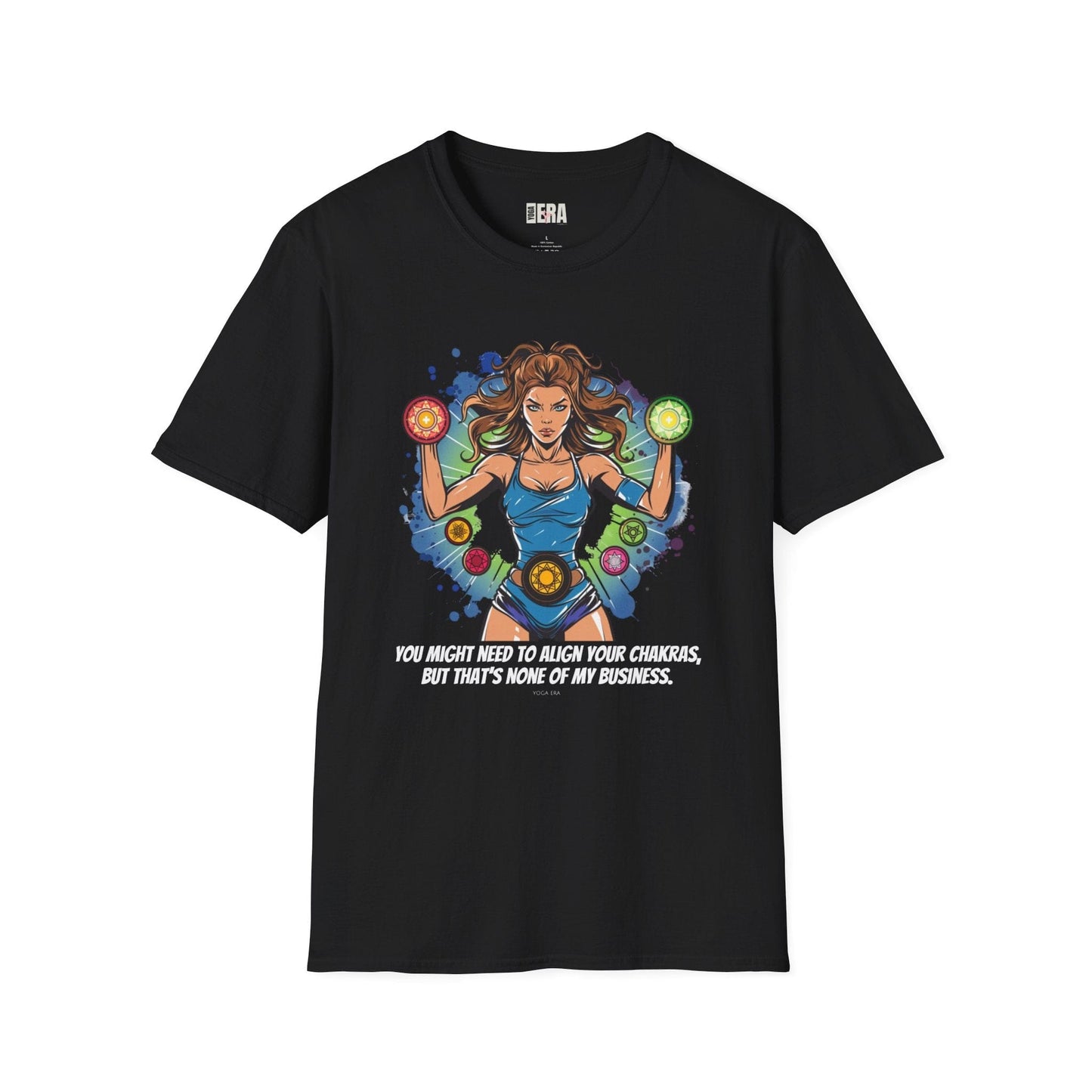 Chakra Superhero Yogi Tee • You Might Need to Align Your Chakras but That's None of My Business T-Shirt Yoga Era