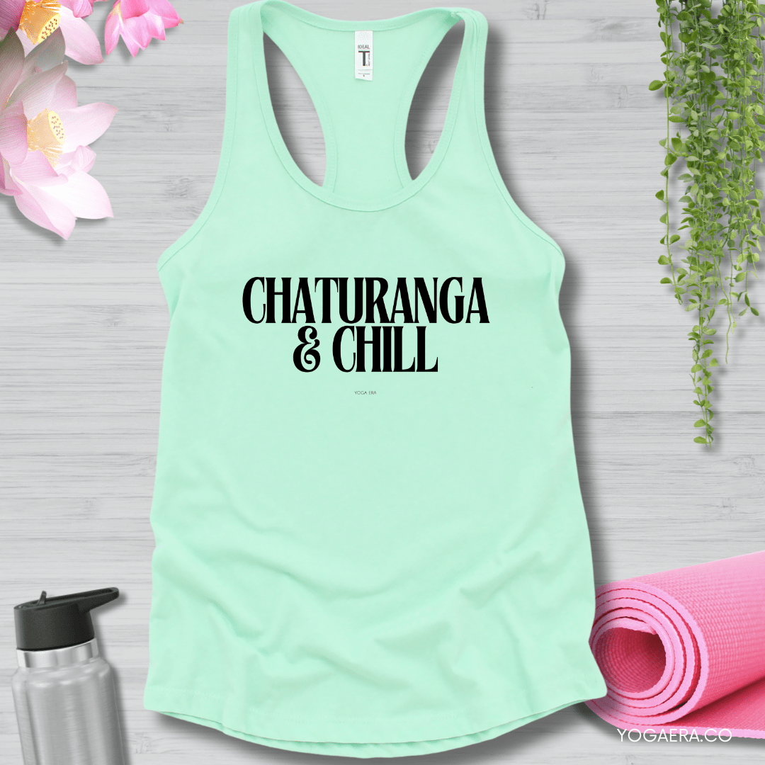 Chaturanga & Chill Tank XS / Mint Tank Top Yoga Era