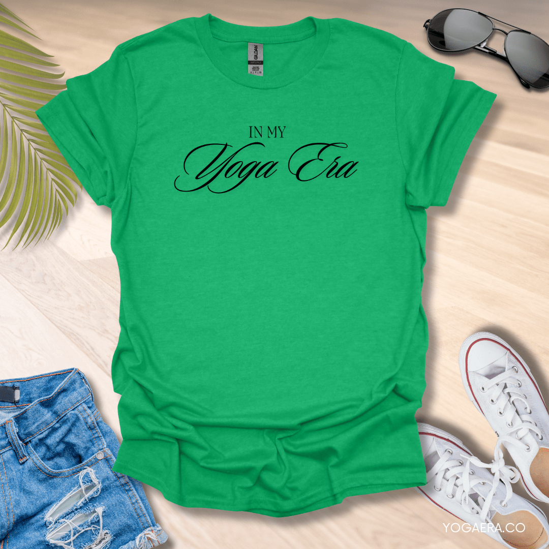 Classic In My Yoga Era Tee Heather Irish Green / S T-Shirt Yoga Era