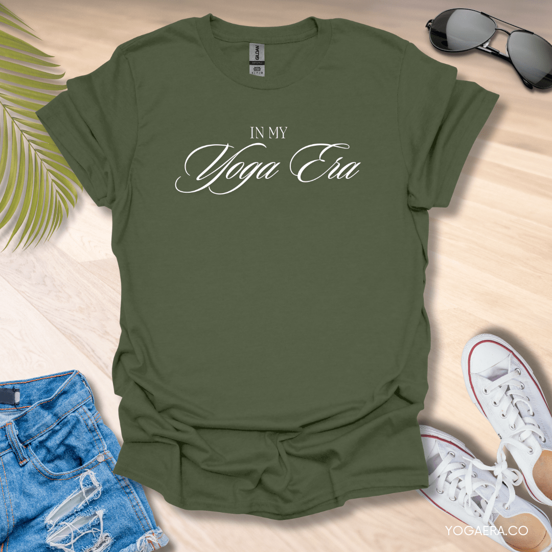 Classic In My Yoga Era Tee Military Green / S T-Shirt Yoga Era