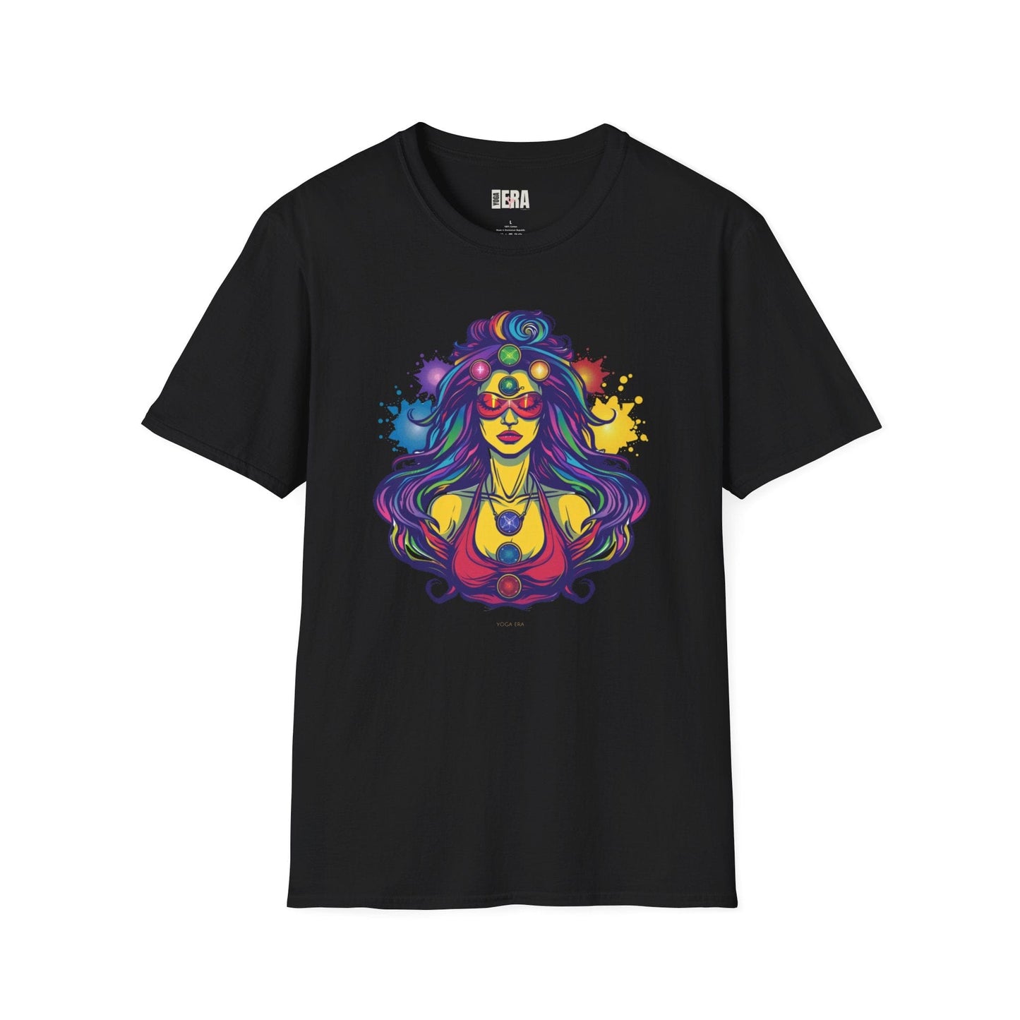 Comic Book Meditating Superhero Tee T-Shirt Yoga Era