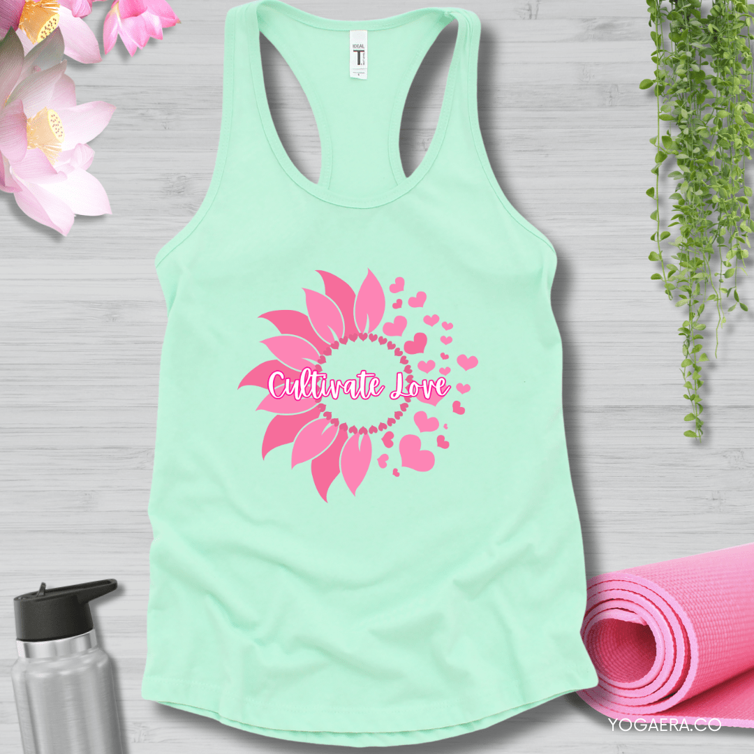 Cultivate Love Tank 💗 XS / Mint Tank Top Yoga Era