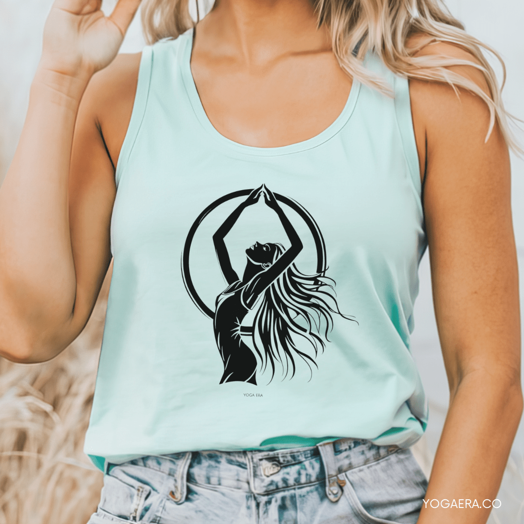 Divine Feminine Yogi Silhouette Tank Tank Top Yoga Era