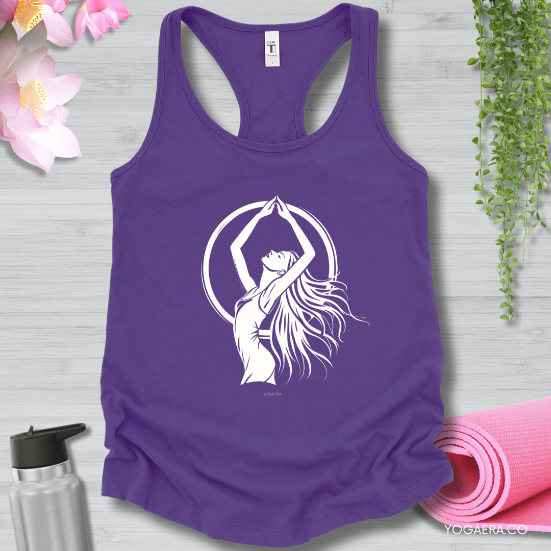 Divine Feminine Yogi Silhouette Tank XS / Purple Rush Tank Top Yoga Era