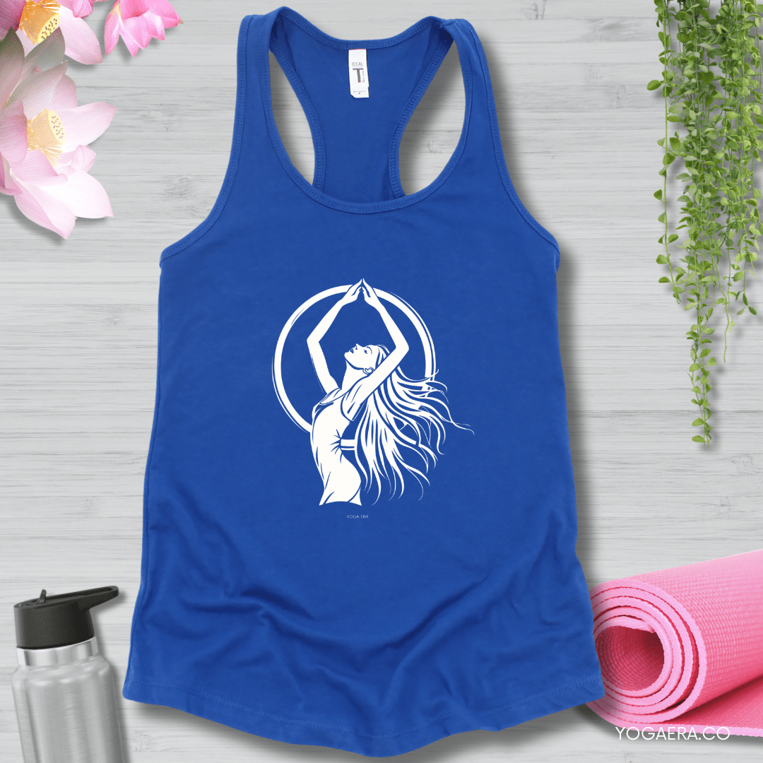 Divine Feminine Yogi Silhouette Tank XS / Royal Tank Top Yoga Era