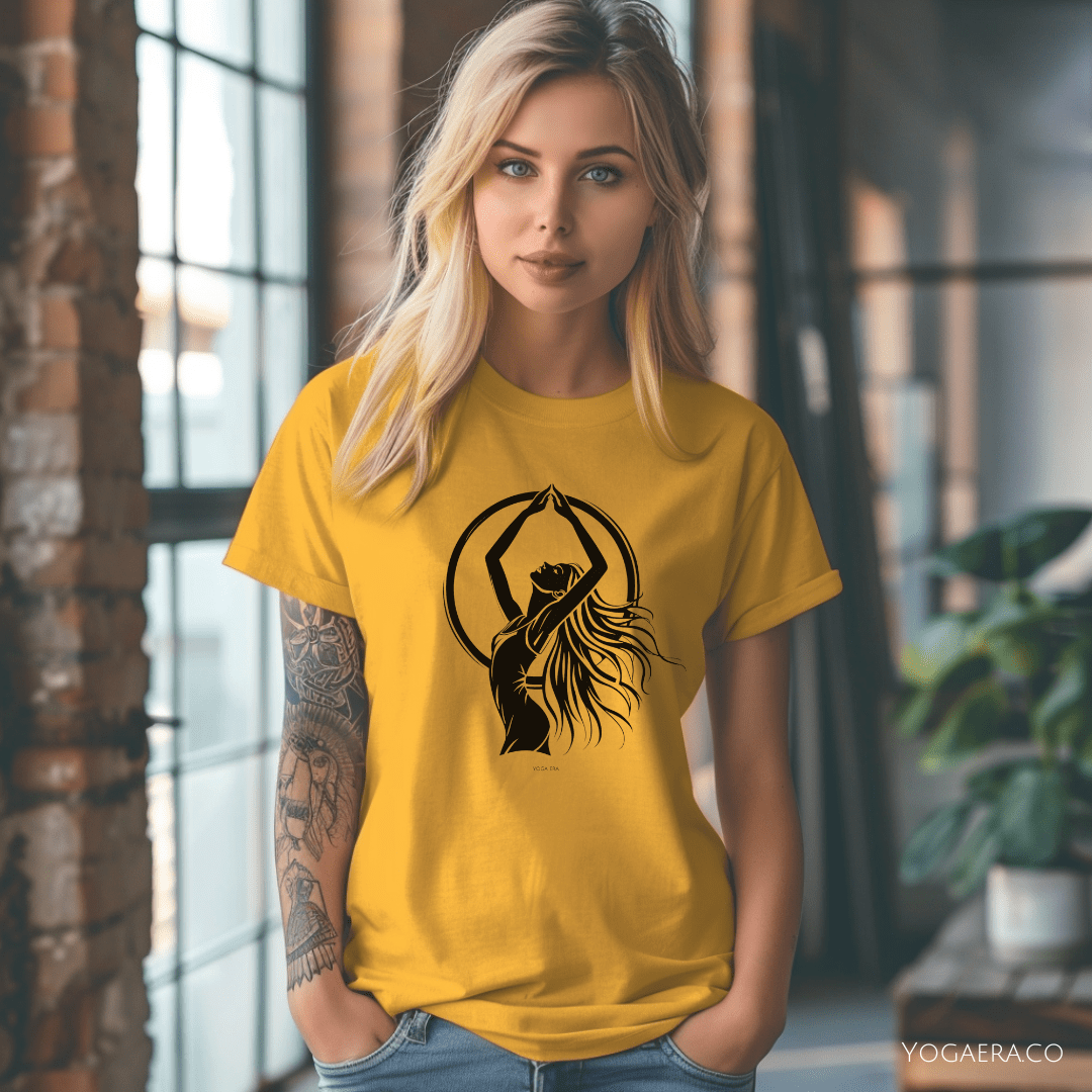 Divine Feminine Yogi Silhouette Tee T-Shirt Yoga Era