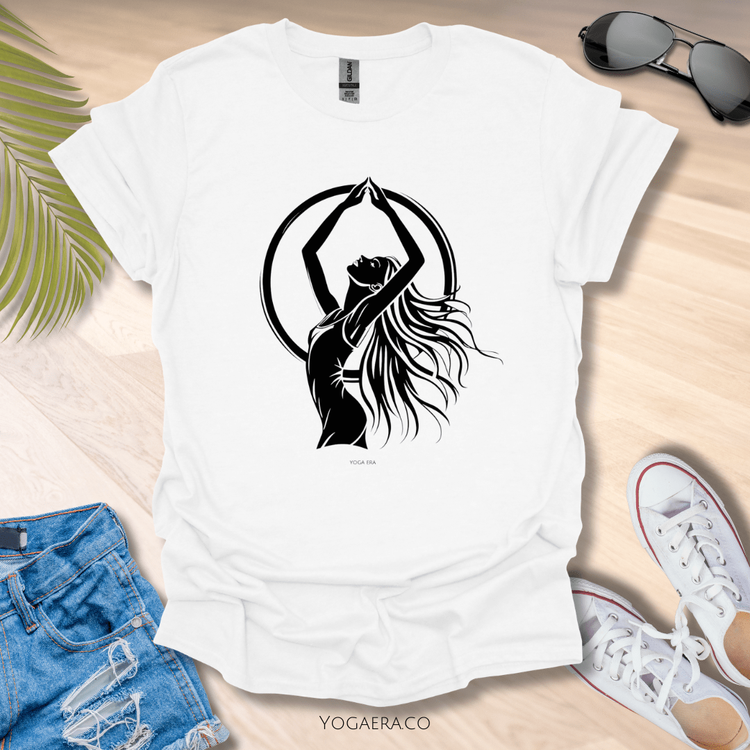 Divine Feminine Yogi Silhouette Tee White / S T-Shirt Yoga Era
