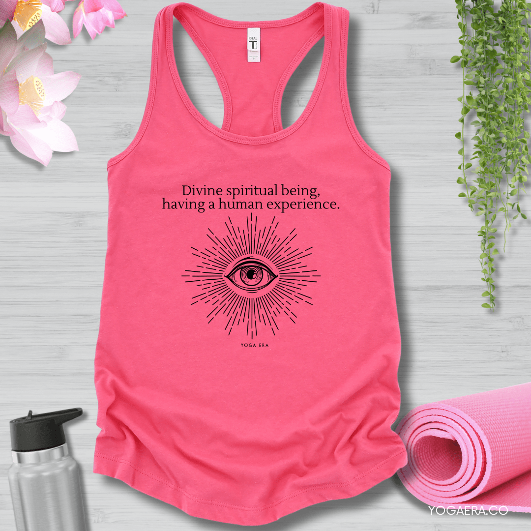 Divine Spiritual Being Tank XS / Hot Pink Tank Top Yoga Era