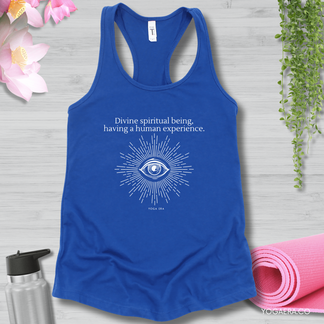 Divine Spiritual Being Tank XS / Royal Tank Top Yoga Era