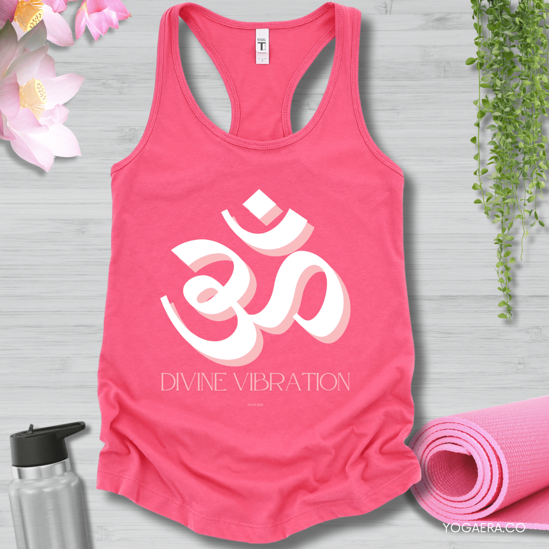 Divine Vibration Om Symbol Tank XS / Hot Pink Tank Top Yoga Era