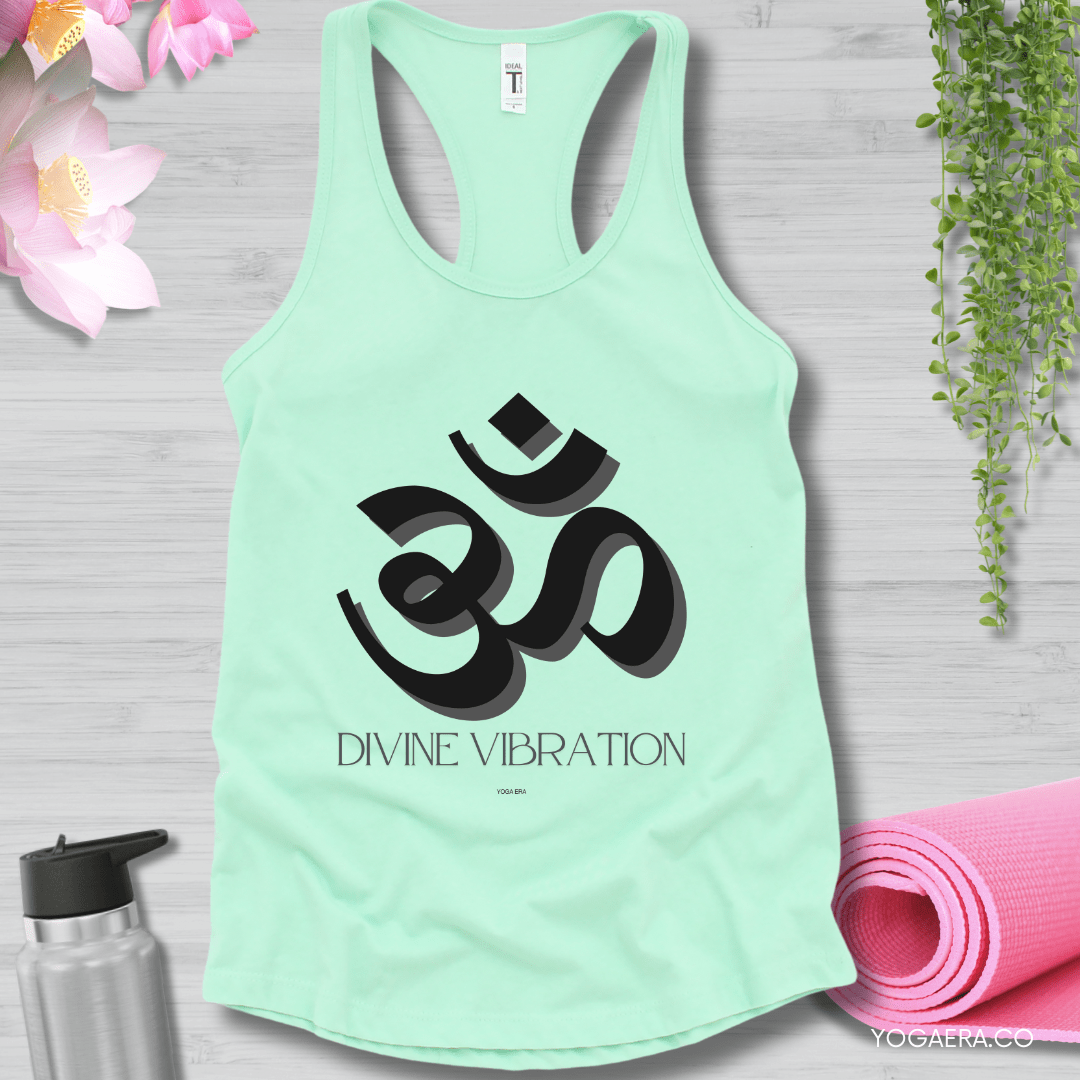 Divine Vibration Om Symbol Tank XS / Mint Tank Top Yoga Era