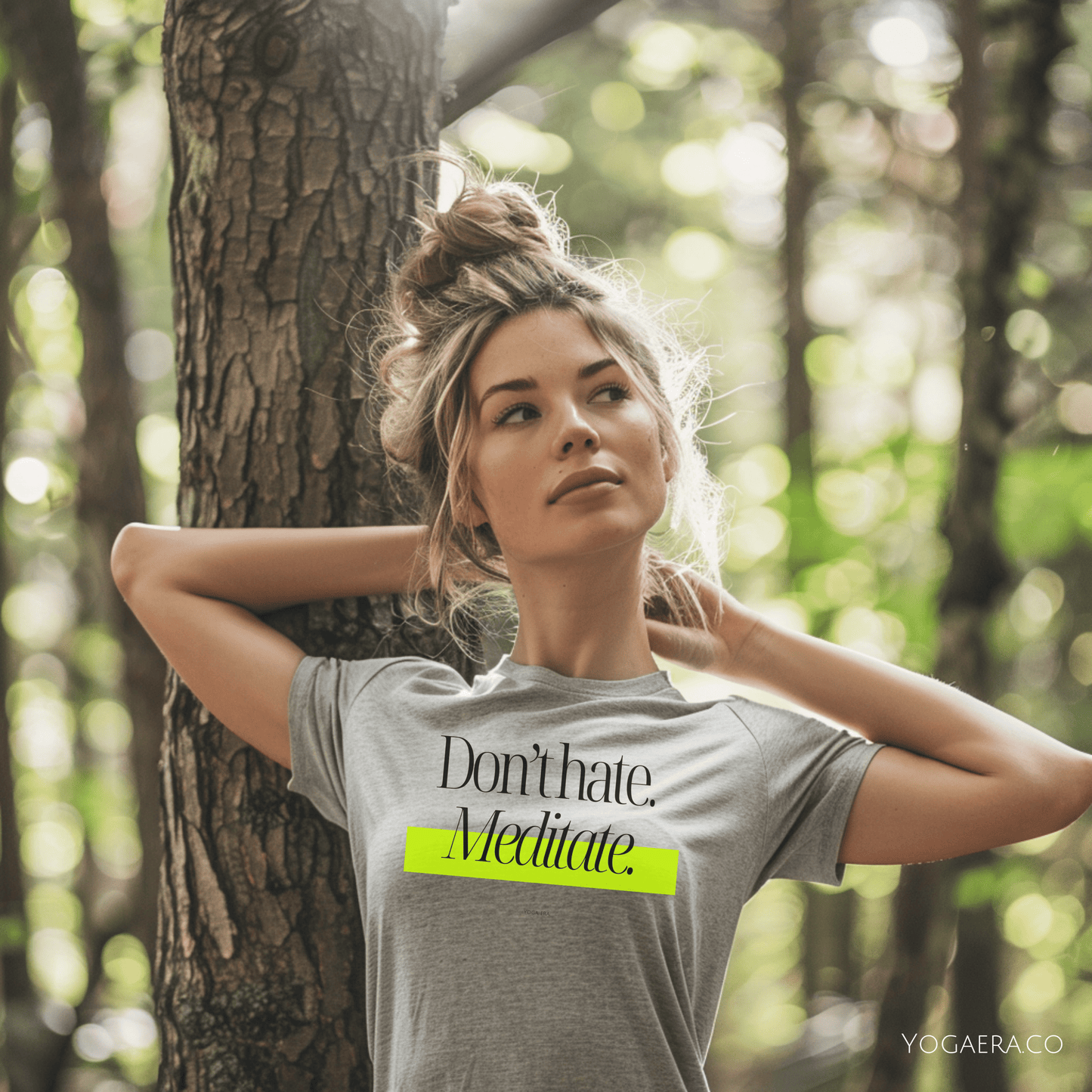 Don't Hate, Meditate Tee T-Shirt Yoga Era
