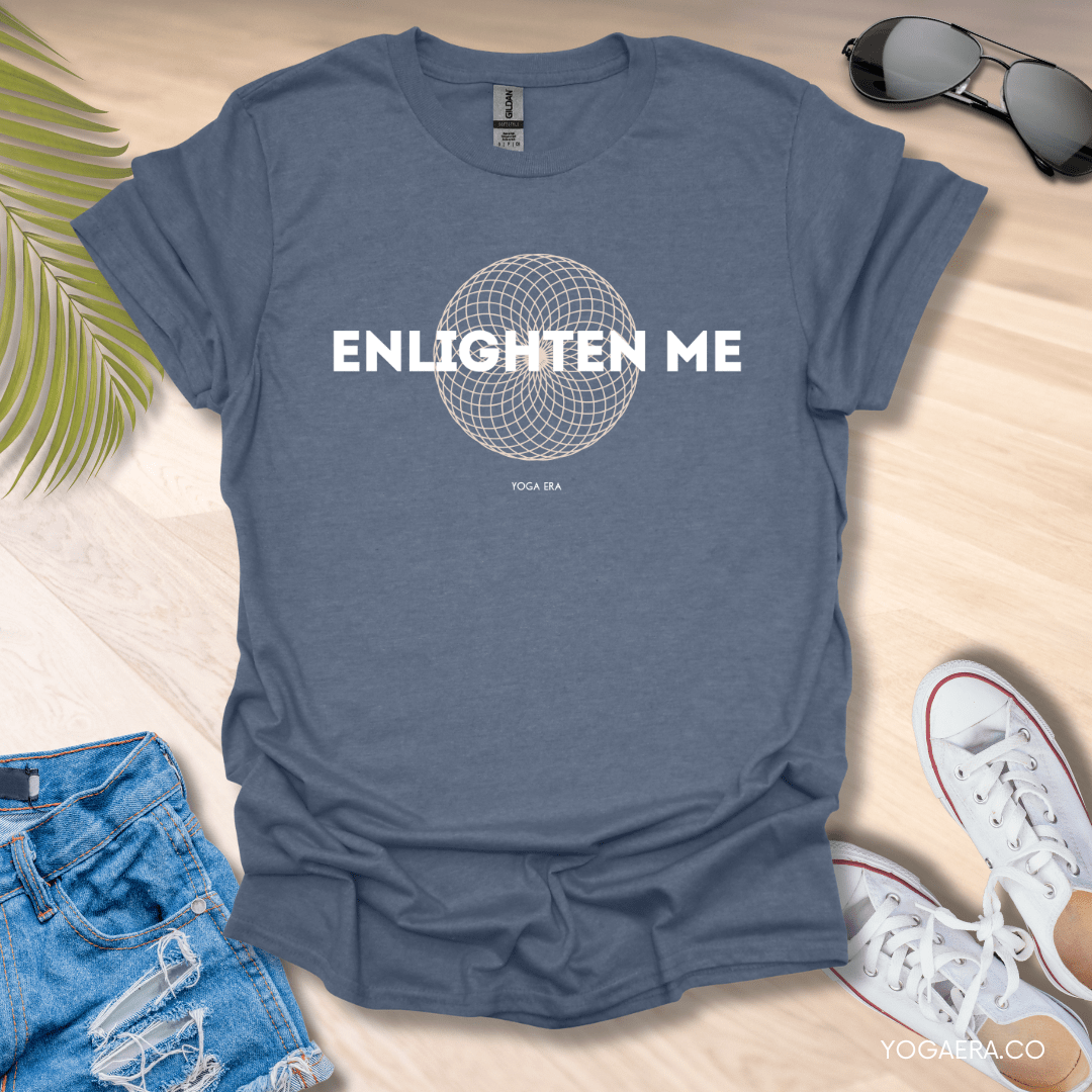 Enlighten Me Tee Heather Indigo / S T-Shirt Yoga Era