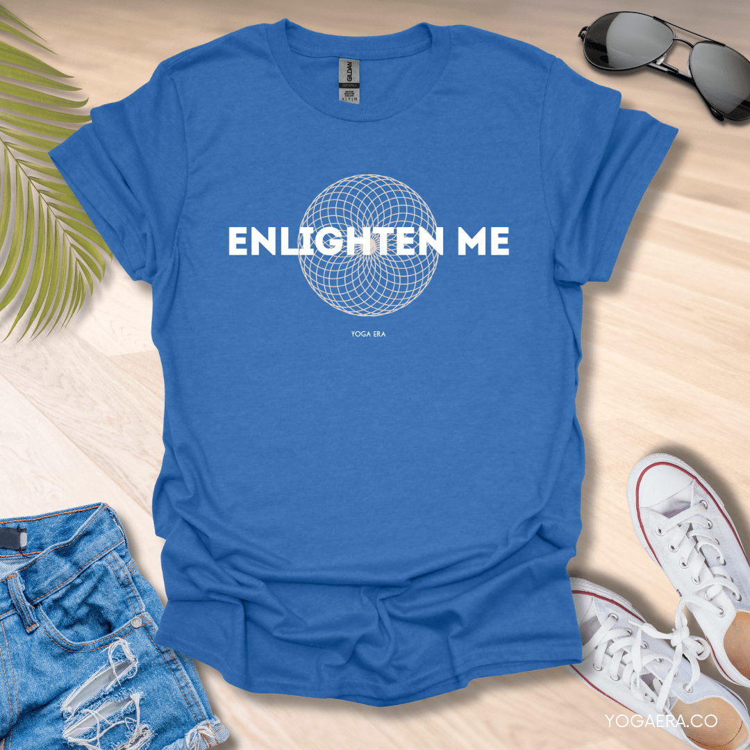 Enlighten Me Tee Heather Royal / S T-Shirt Yoga Era