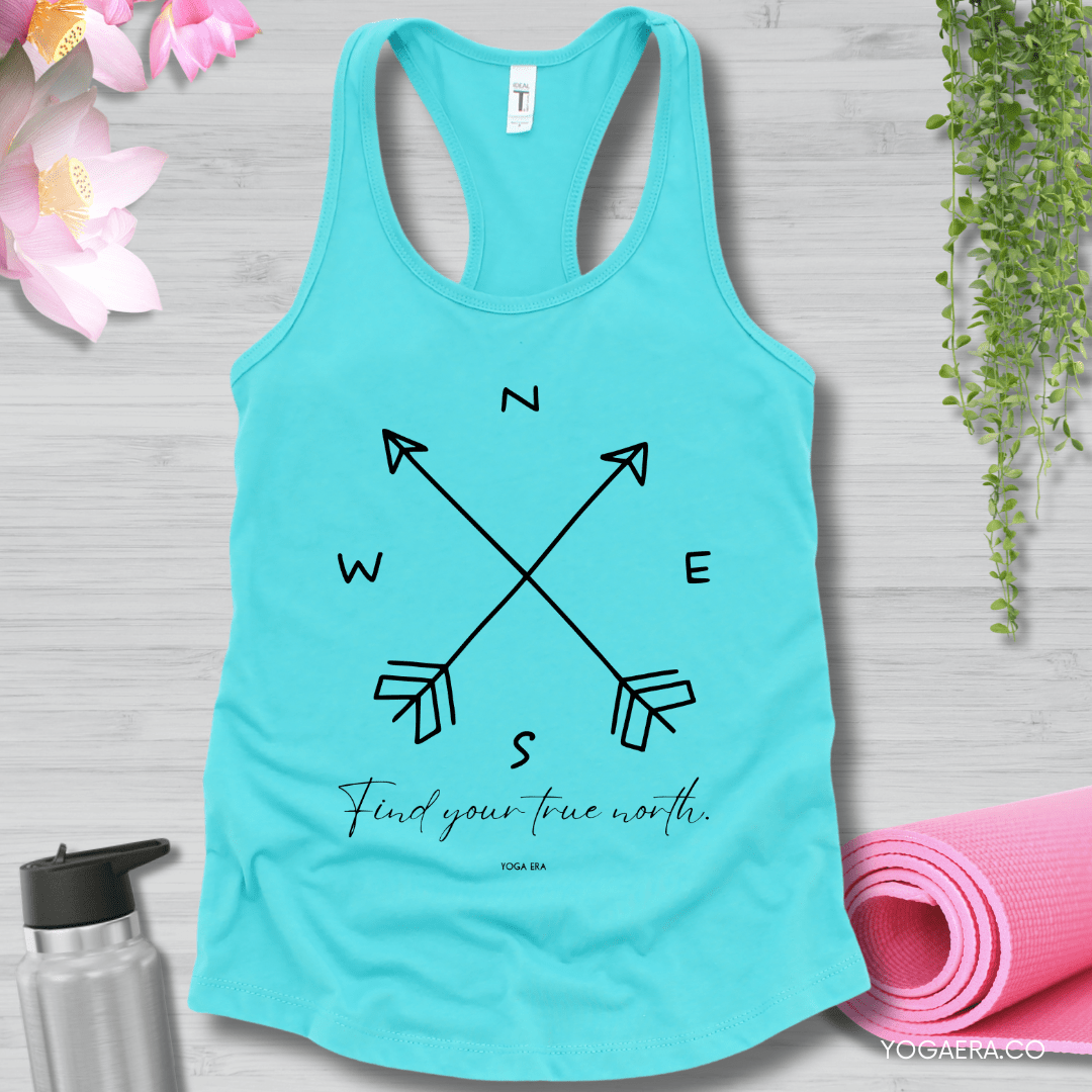 Find Your True North Tank XS / Tahiti Blue Tank Top Yoga Era