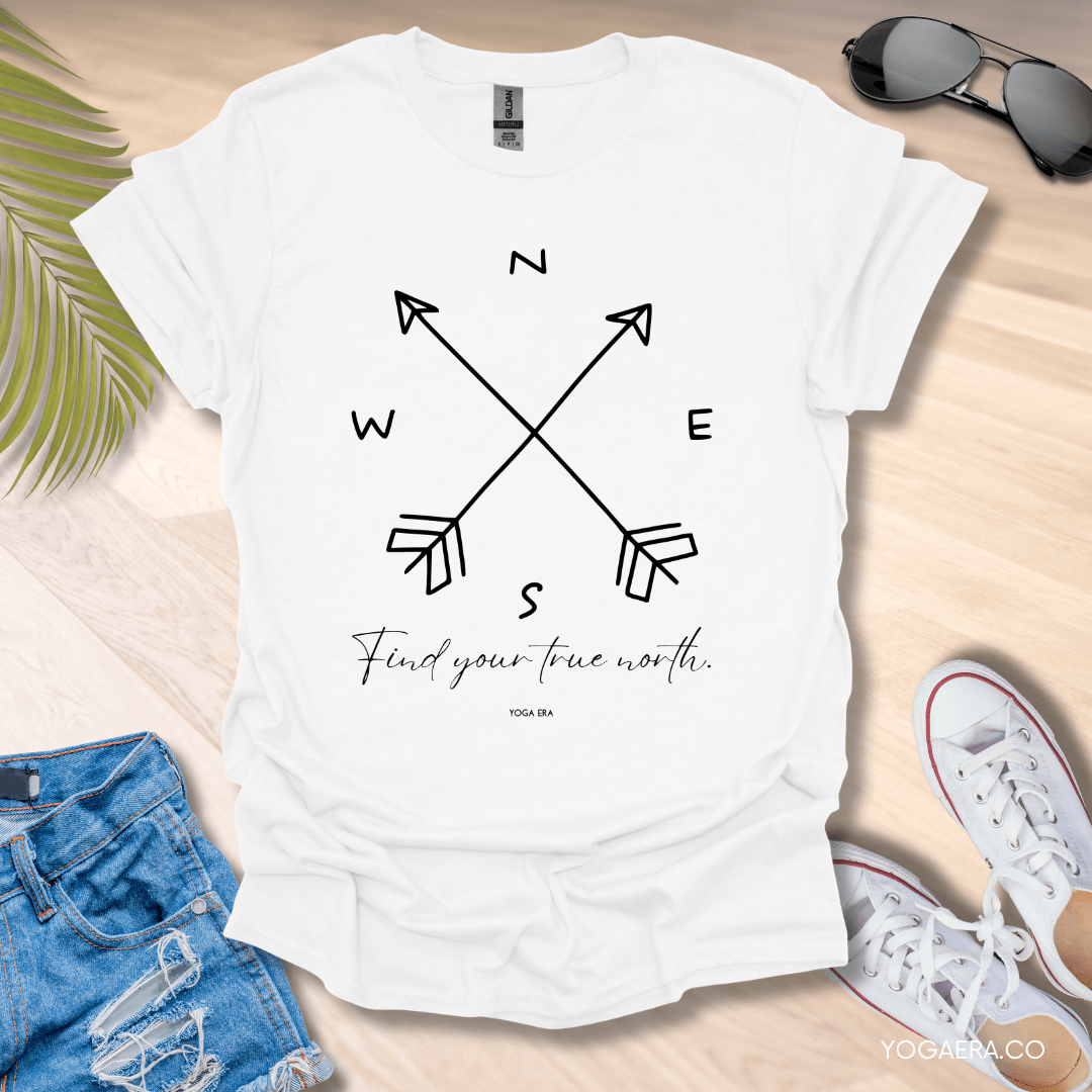 Find Your True North Tee White / S T-Shirt Yoga Era