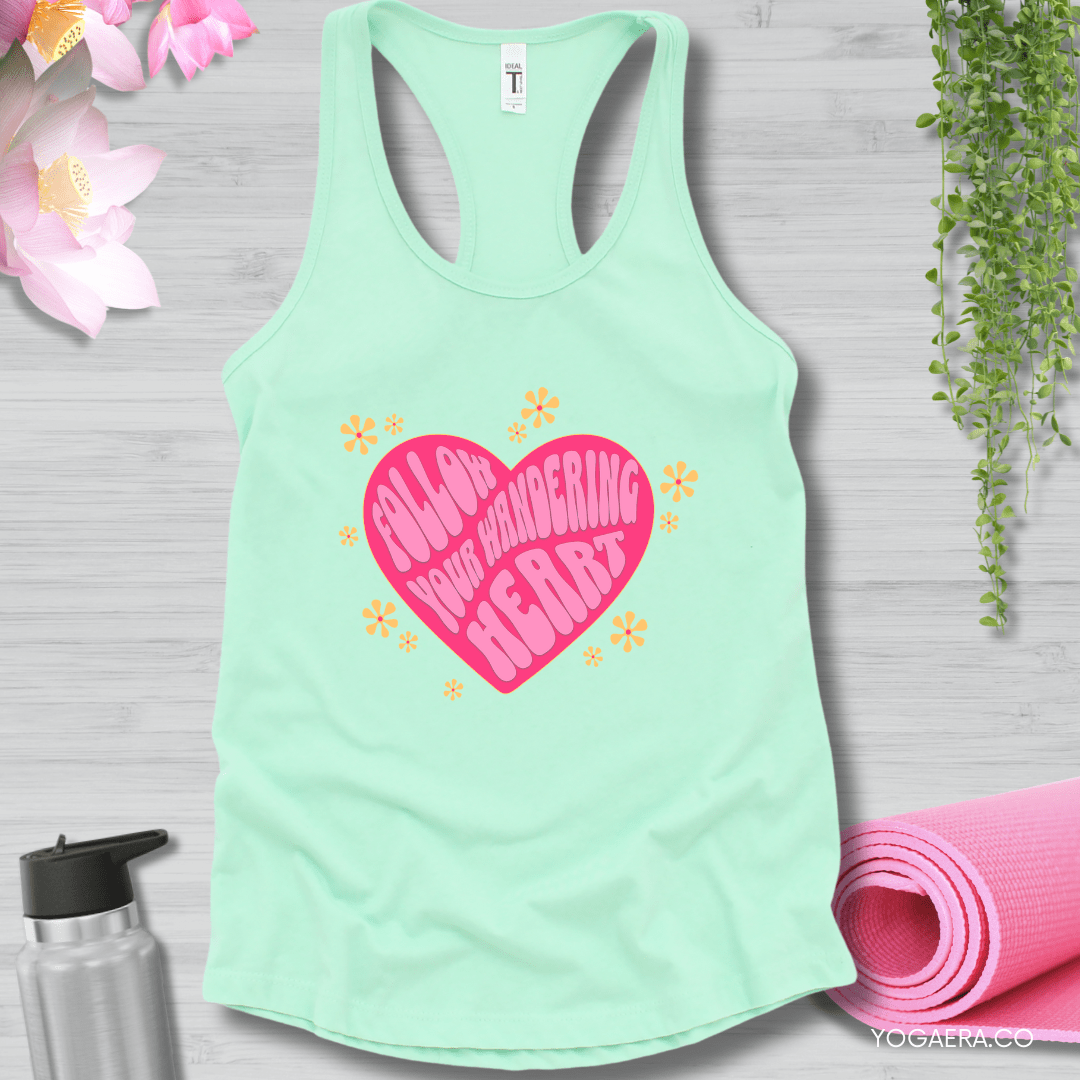 Follow Your Wandering Heart Tank 💗 XS / Mint Tank Top Yoga Era