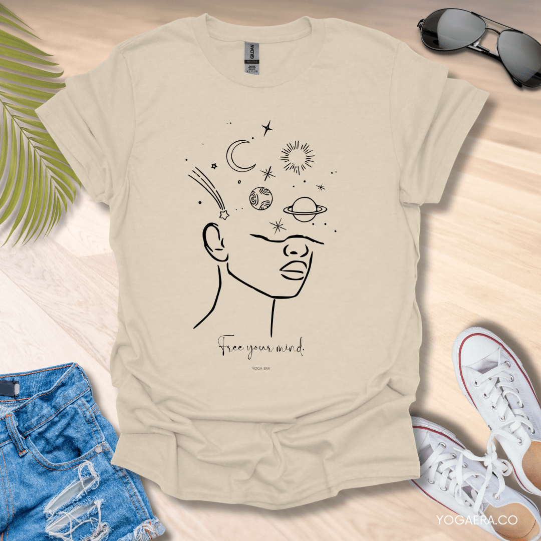 Free Your Mind Tee Natural / S T-Shirt Yoga Era