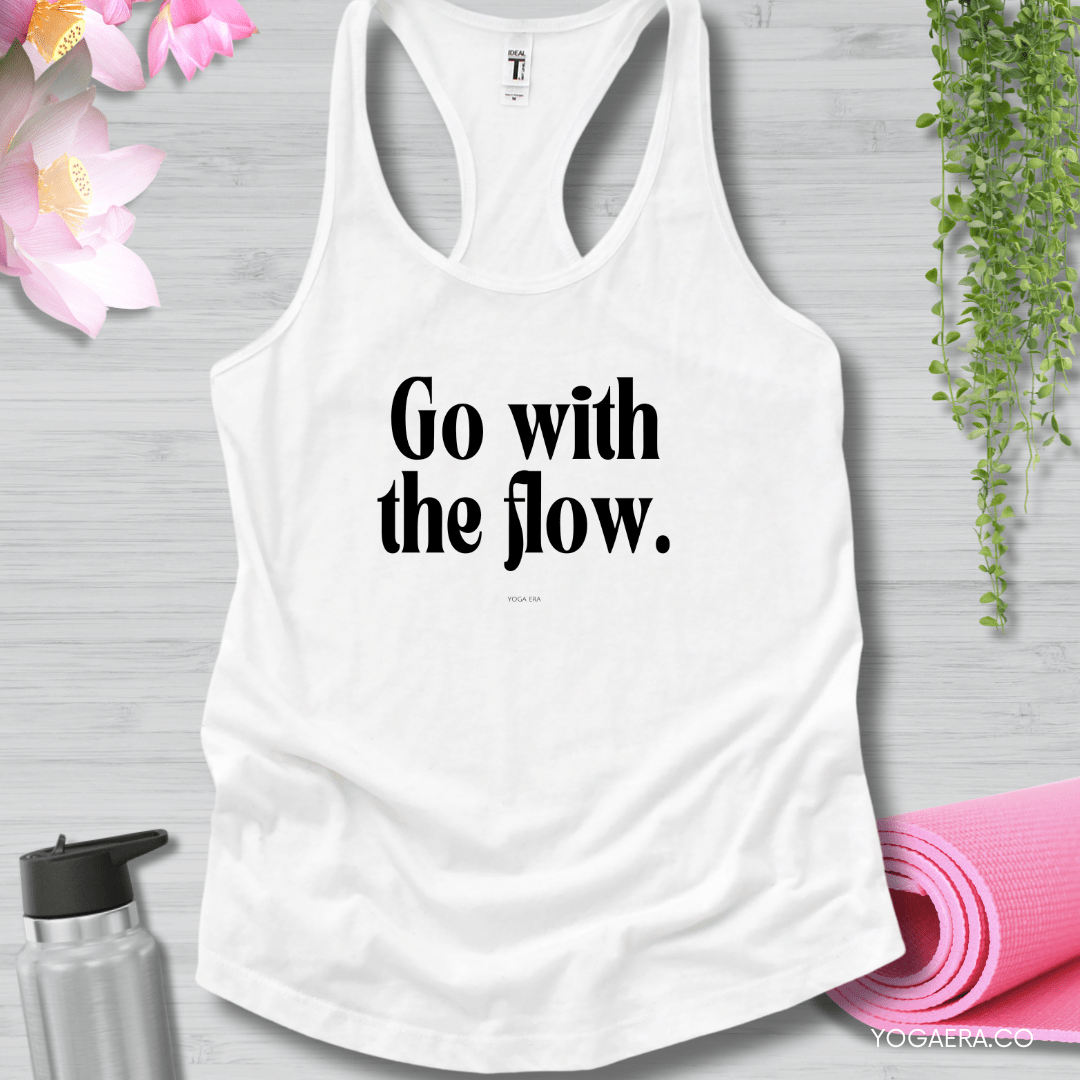 Go With the Flow Tank XS / White Tank Top Yoga Era