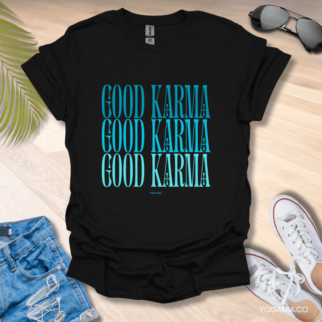 Good Karma Tee Black / S T-Shirt Yoga Era