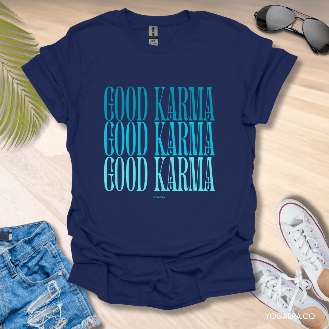 Good Karma Tee Navy / S T-Shirt Yoga Era