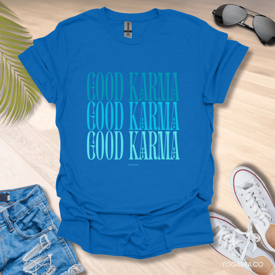 Good Karma Tee Royal / S T-Shirt Yoga Era