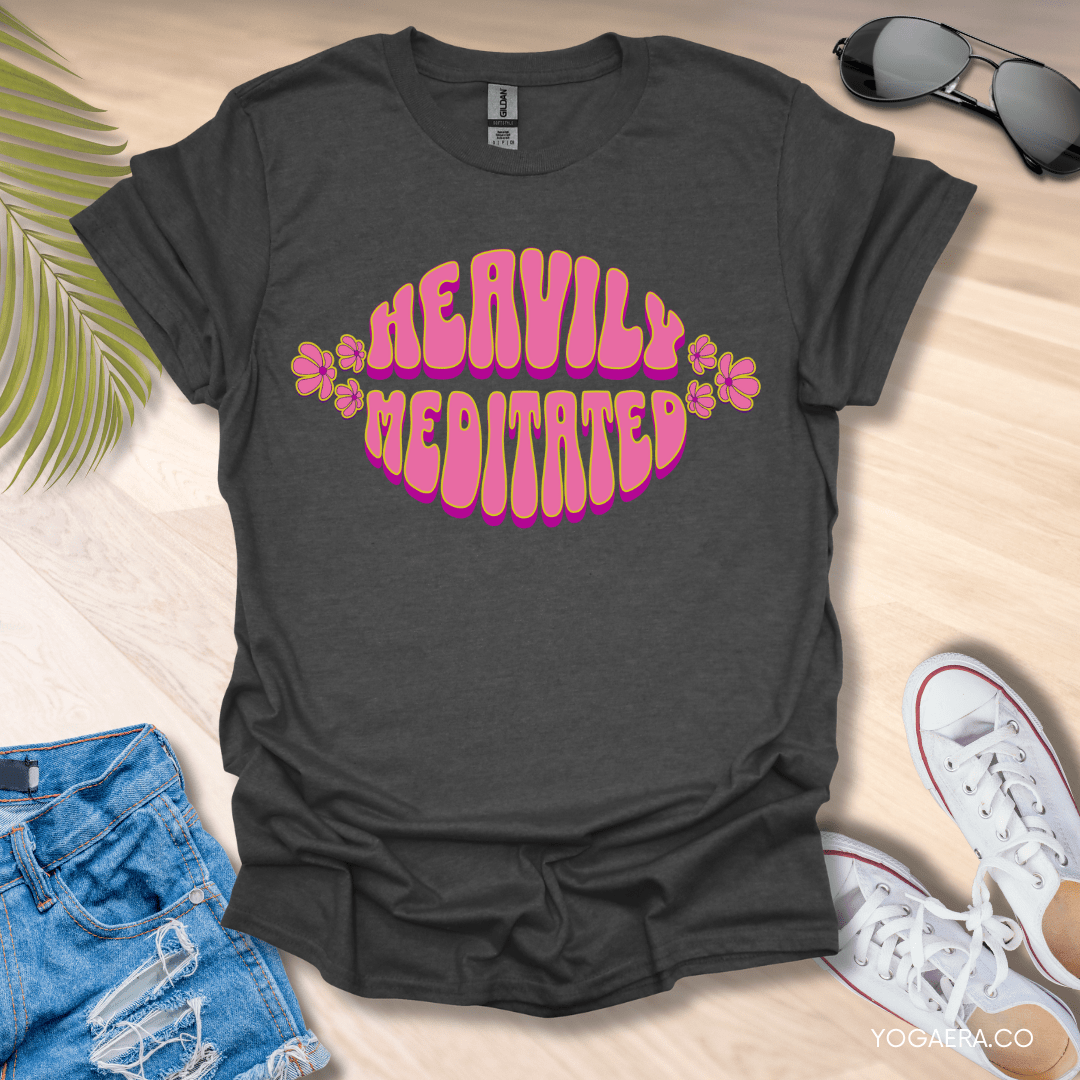 Groovy Heavily Meditated Tee Dark Heather / S T-Shirt Yoga Era