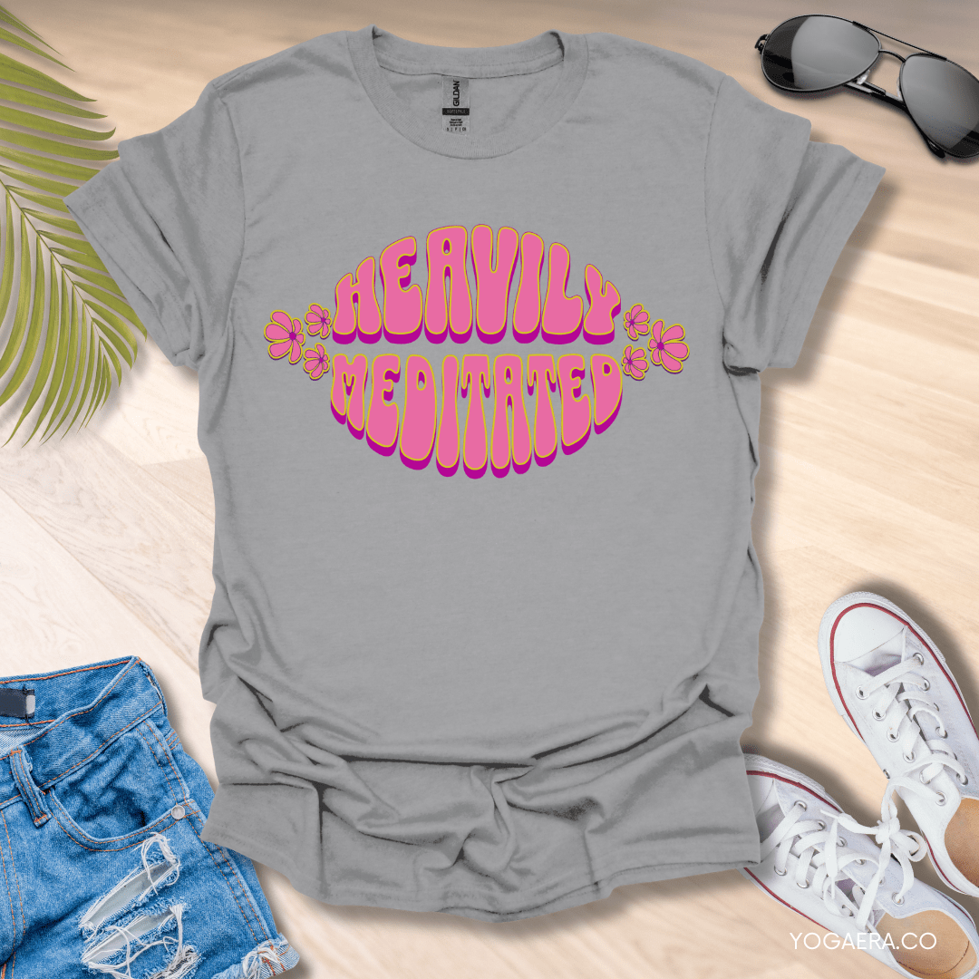 Groovy Heavily Meditated Tee Sport Grey / S T-Shirt Yoga Era