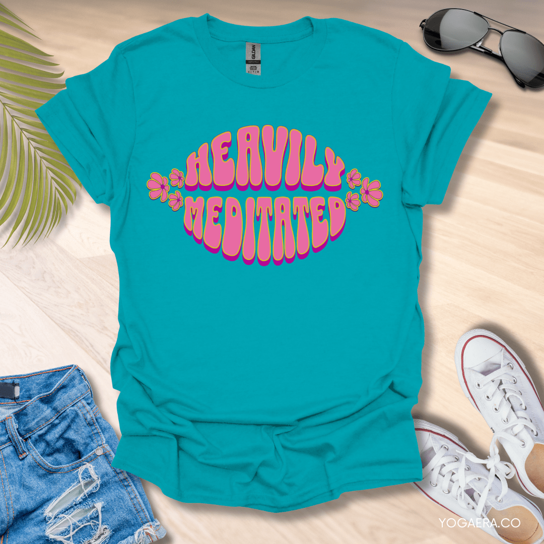 Groovy Heavily Meditated Tee Tropical Blue / S T-Shirt Yoga Era