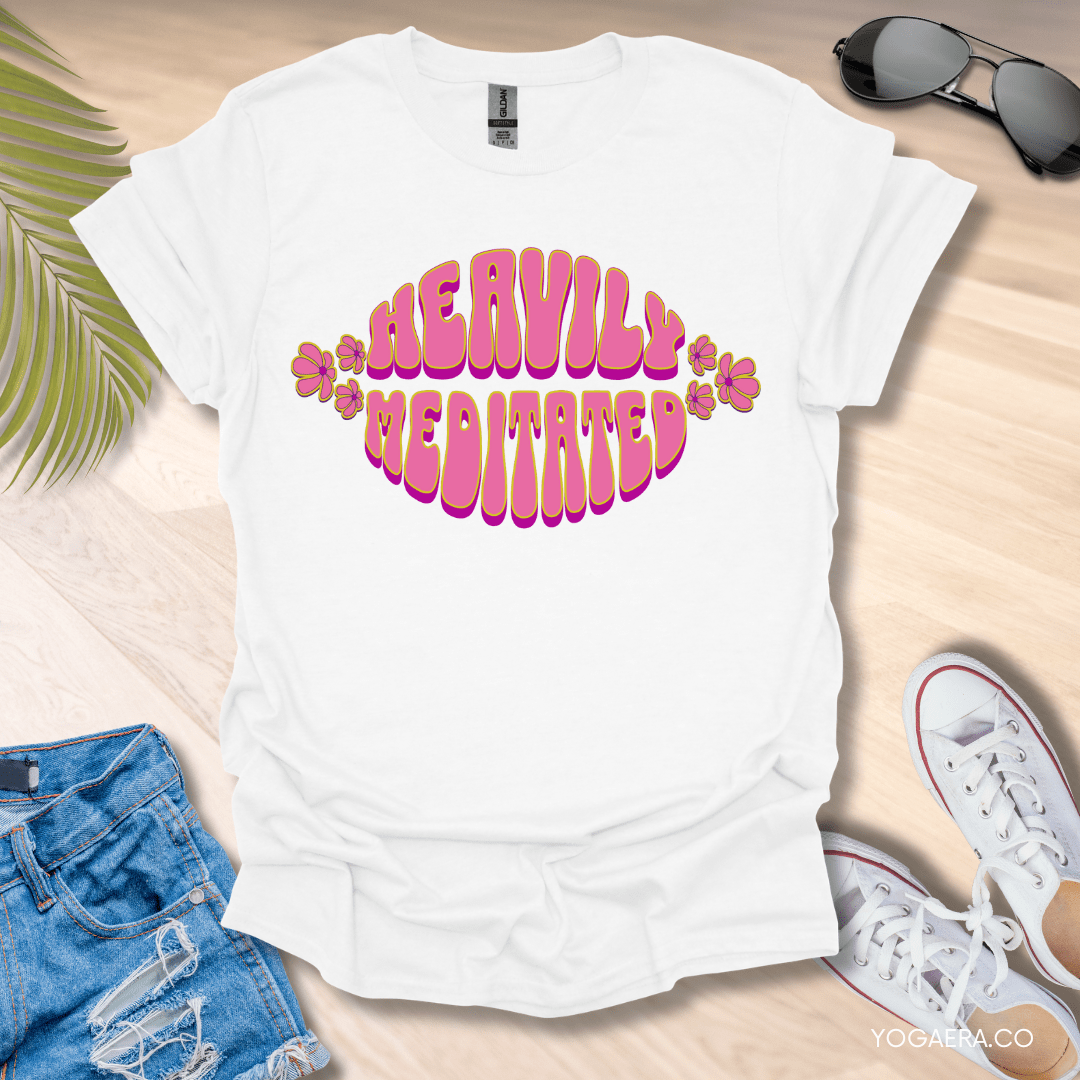 Groovy Heavily Meditated Tee White / S T-Shirt Yoga Era